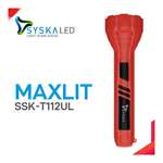 MaxLit T112UL Bright Led Rechargeable Torch-Red and Green